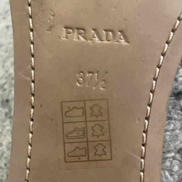 Prada flat black sandal with bow size 37.5 - Picture 5 of 5